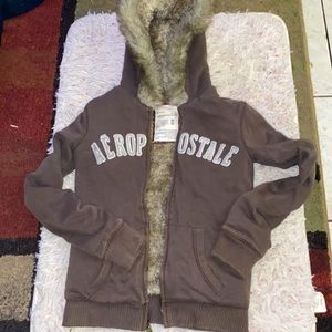 Aero fur lined hoodie